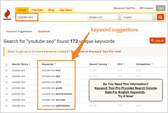 亚马逊关键词查询工具：Keyword Tool