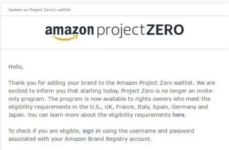 亚马逊Project Zero全面开放，你参加了么？