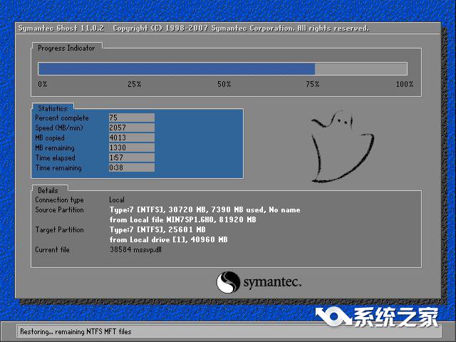 系统之家一键重装win7